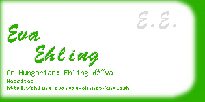 eva ehling business card